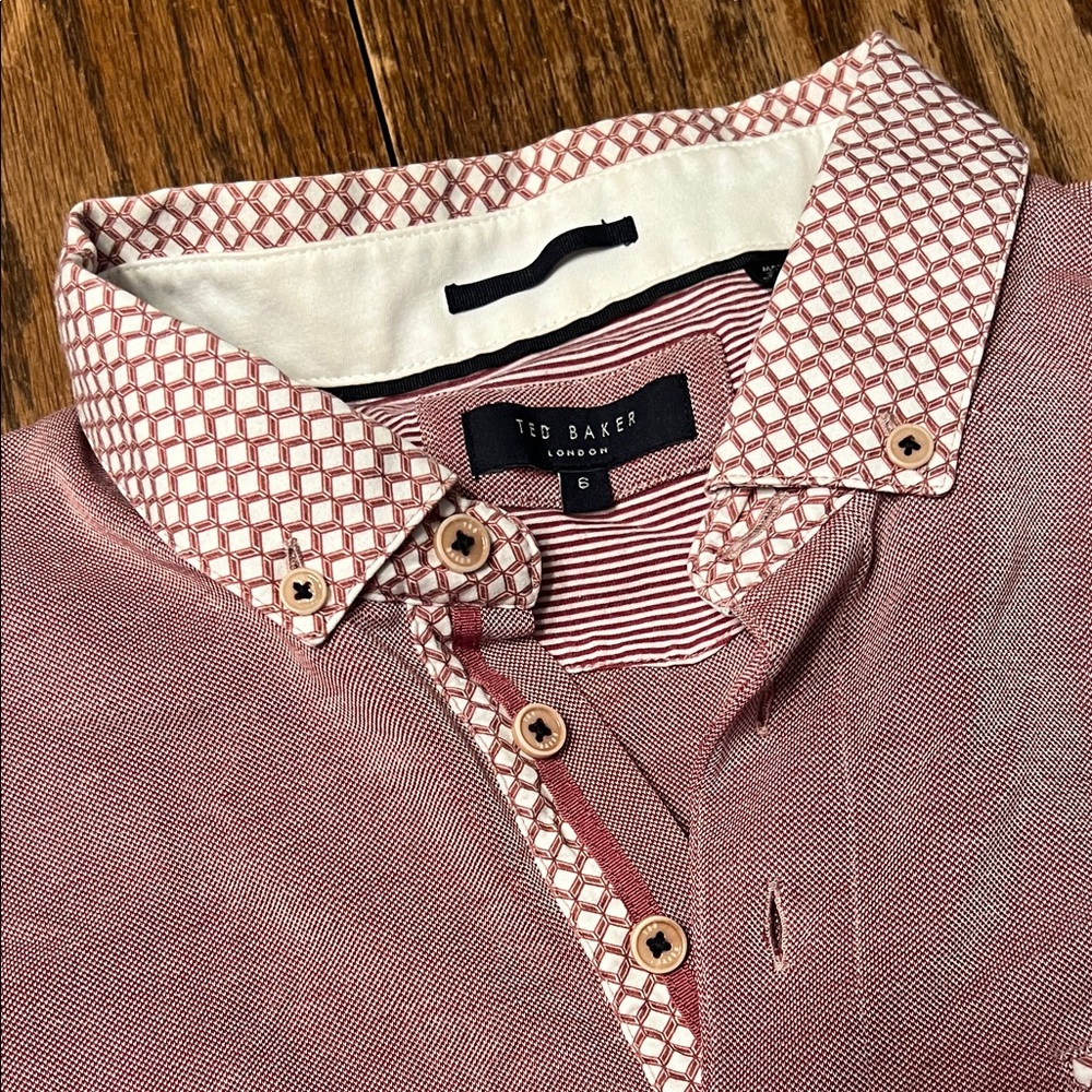 Ted Baker Polo with Patterned Collar - image 5